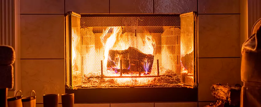 Mendota Hearth Landscape Fireplace Installation in Oswego, New York